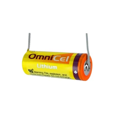 Omnicel ER18505 3.6V 3.8Ah Sz A Lithium Battery Tabs Tracking AMR ER18505/T